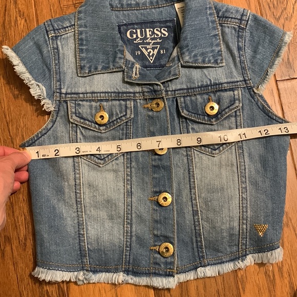 🍂 4/$20 🍂 Girls Guess Denim vest. - Picture 9 of 9